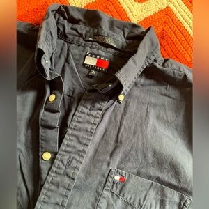 Tommy Hilfiger Navy Cotton Shirt